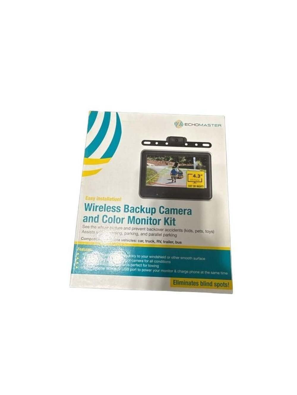 EchoMaster Wireless Backup Camera and Color Monitor Kit